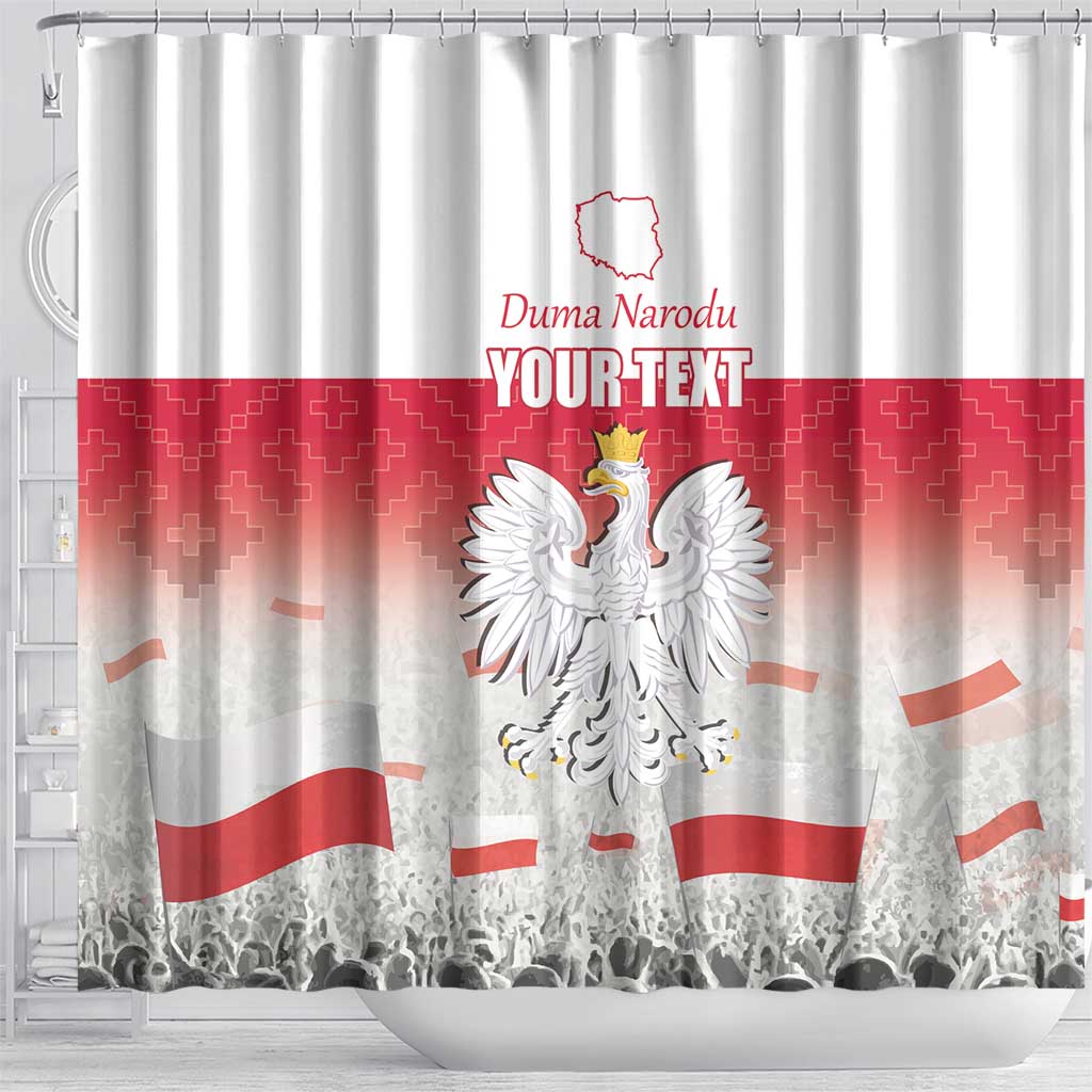 Polish Flag Day Personalized Shower Curtain Duma Narodu 2nd May LT17