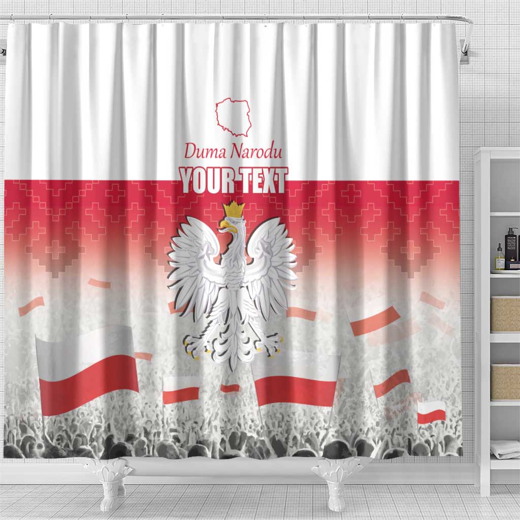 Polish Flag Day Personalized Shower Curtain Duma Narodu 2nd May LT17