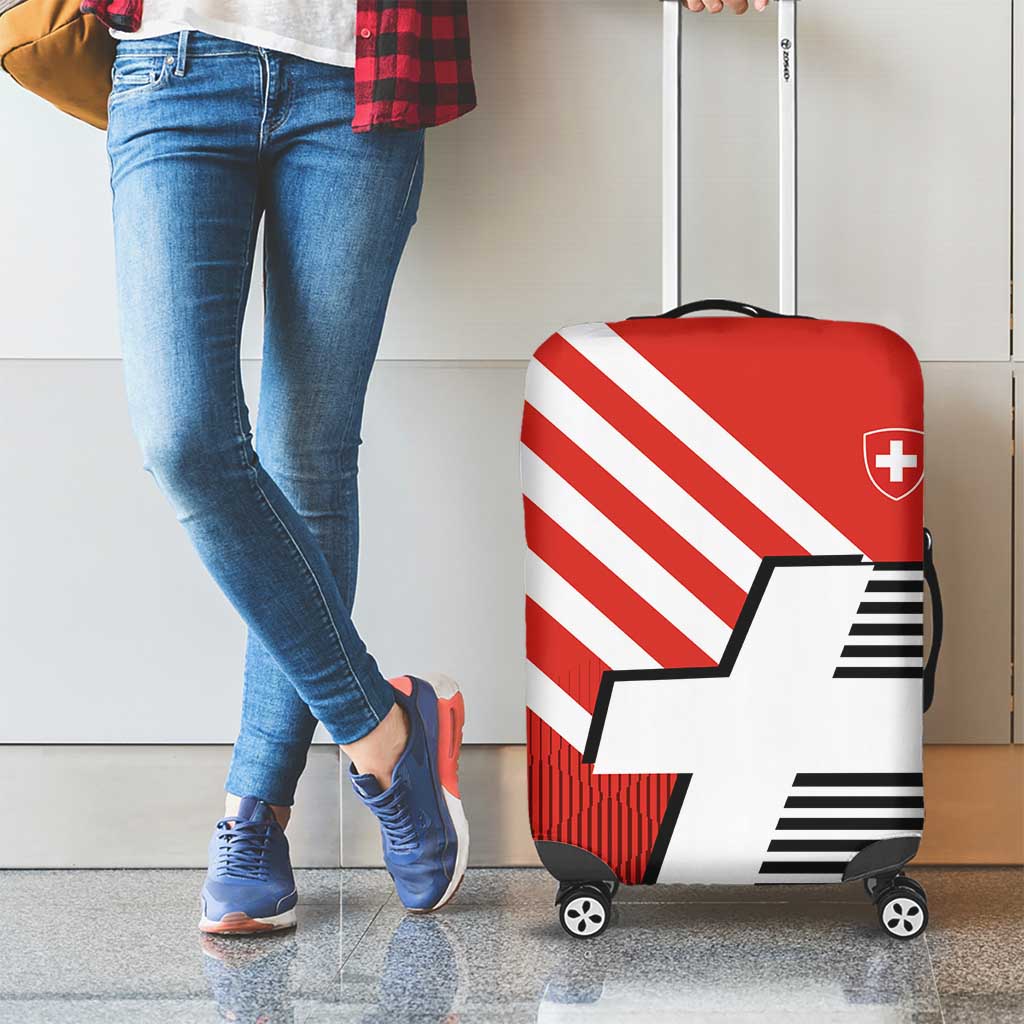 Switzerland Coat of Arms Luggage Cover Swiss Greek cross LT17
