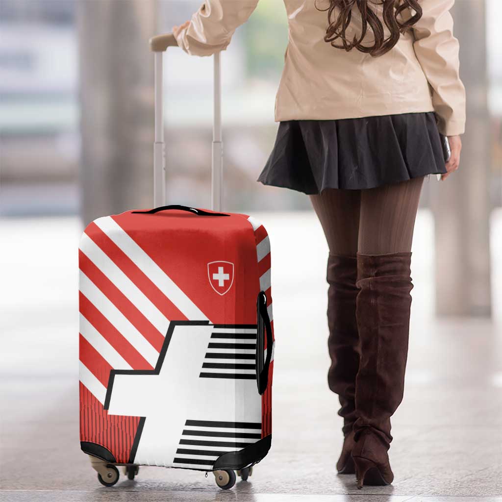 Switzerland Coat of Arms Luggage Cover Swiss Greek cross LT17