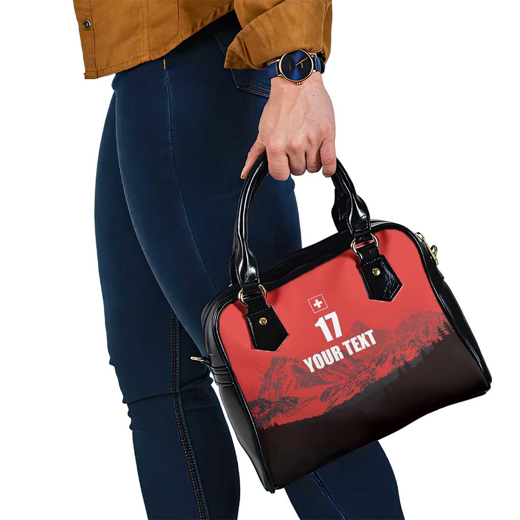 Custom Switzerland Football Shoulder Handbag Swiss Alps LT17