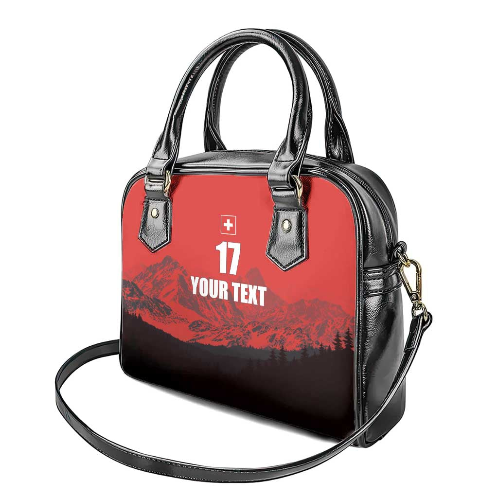 Custom Switzerland Football Shoulder Handbag Swiss Alps LT17