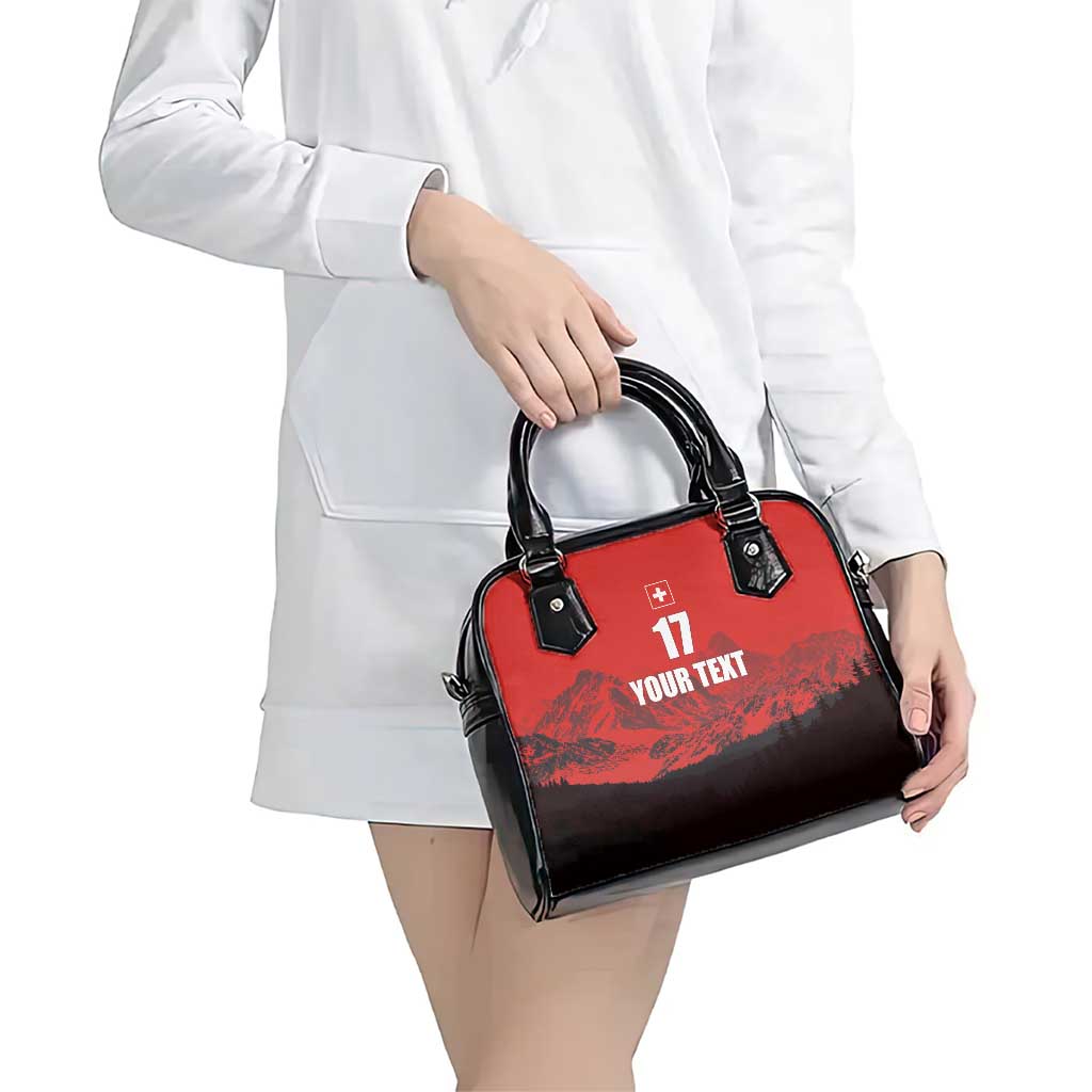 Custom Switzerland Football Shoulder Handbag Swiss Alps LT17