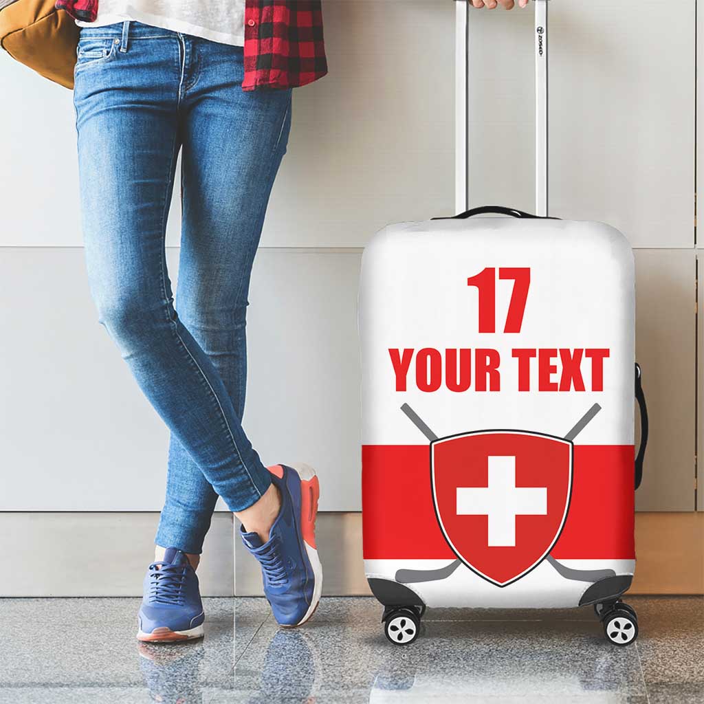 Custom Switzerland Ice Hockey Luggage Cover Come on La Nati LT17