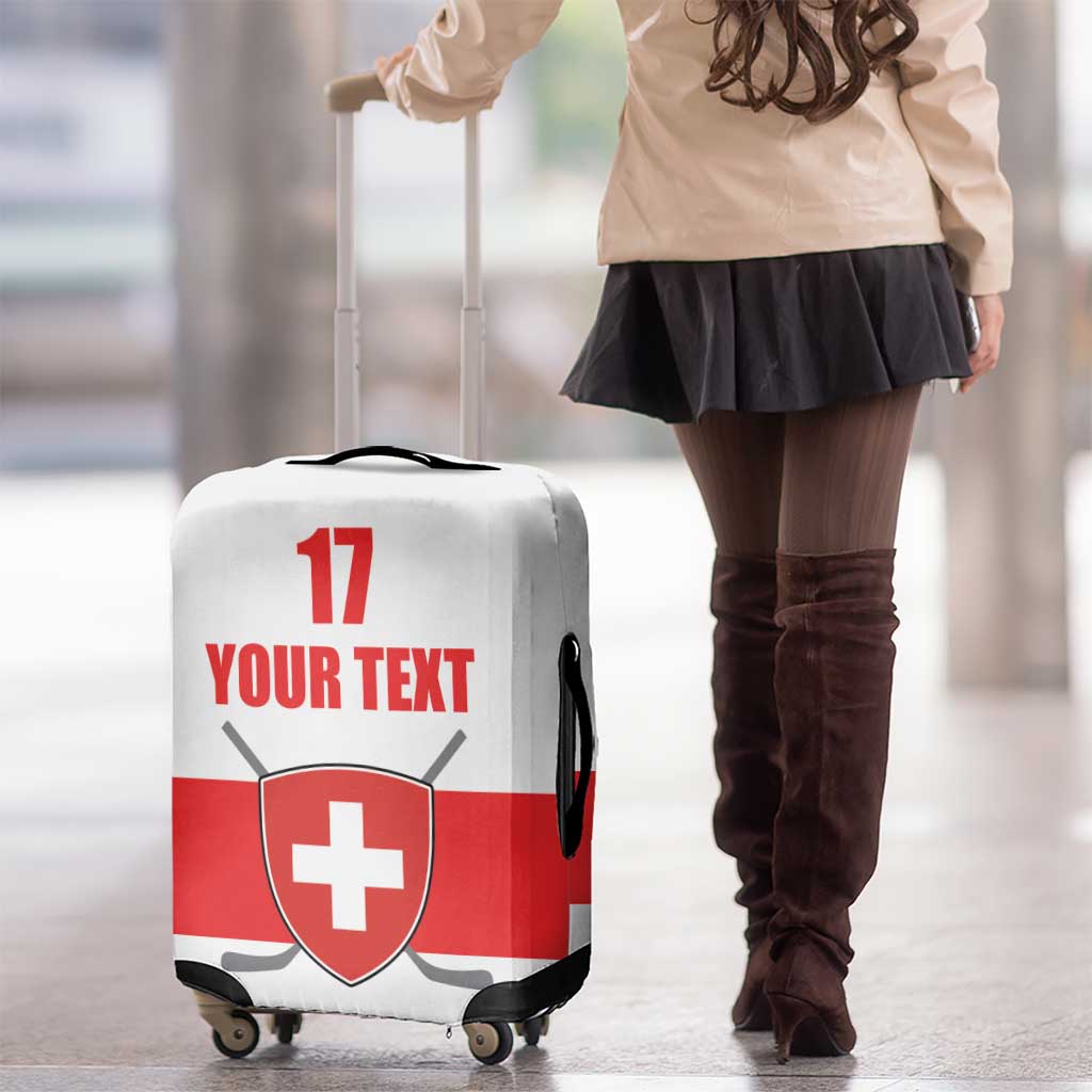 Custom Switzerland Ice Hockey Luggage Cover Come on La Nati LT17