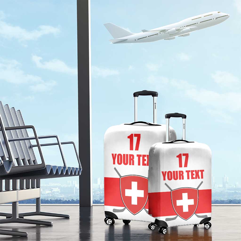 Custom Switzerland Ice Hockey Luggage Cover Come on La Nati LT17
