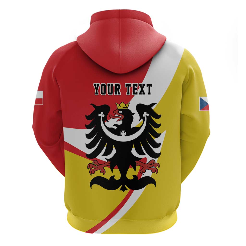 Personalized Coat of Arms of Silesia Hoodie Black Eagle with Silver Crescent LT17