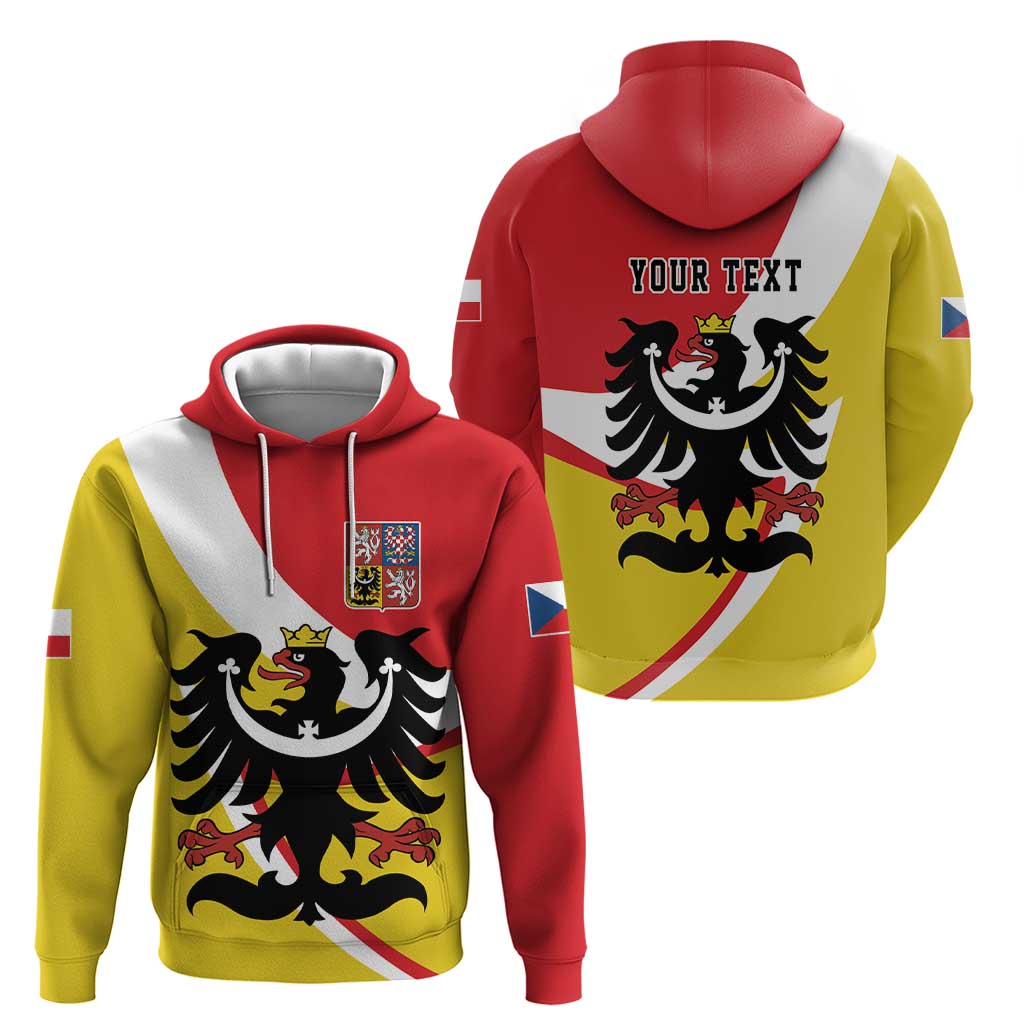 Personalized Coat of Arms of Silesia Hoodie Black Eagle with Silver Crescent LT17