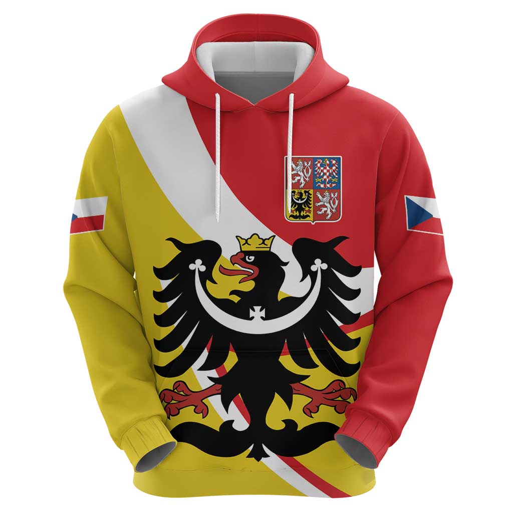 Personalized Coat of Arms of Silesia Hoodie Black Eagle with Silver Crescent LT17