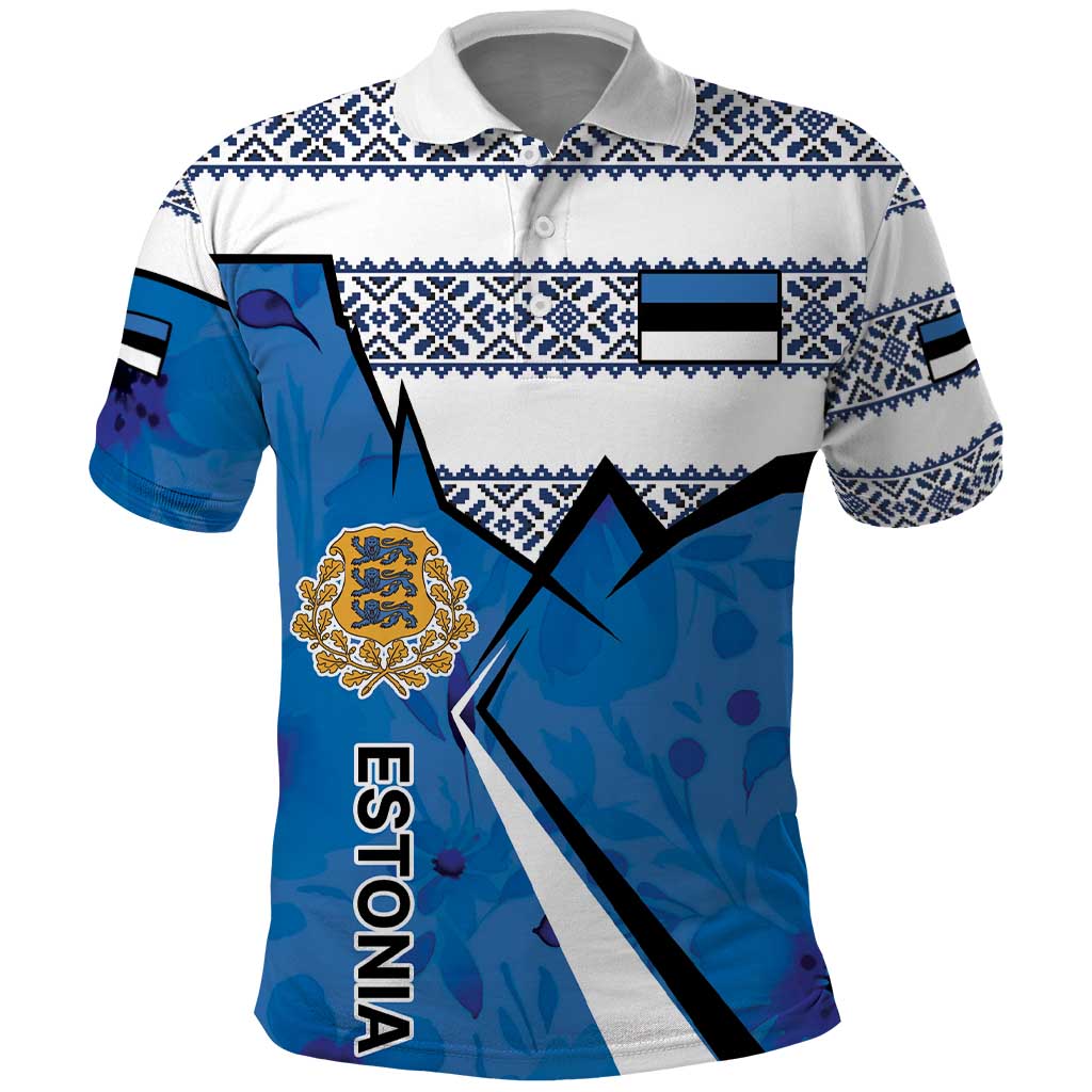 Estonia Coat of arms Personalized Polo Shirt Eesti riigivapp LT17