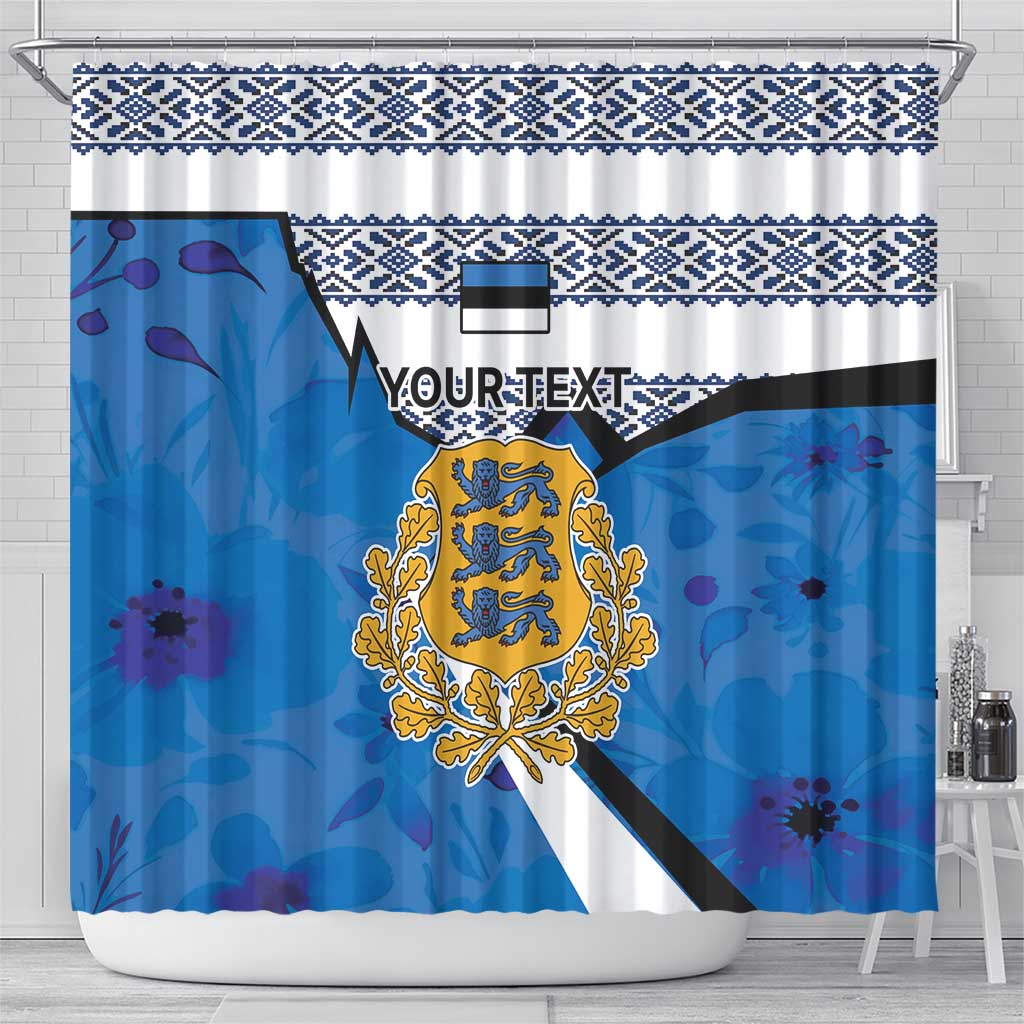 Estonia Coat of arms Personalized Shower Curtain Eesti riigivapp LT17