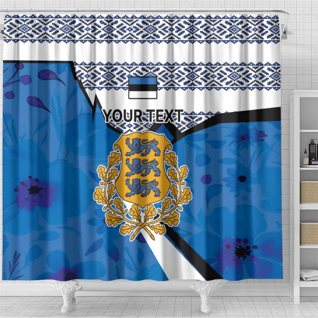 Estonia Coat of arms Personalized Shower Curtain Eesti riigivapp LT17