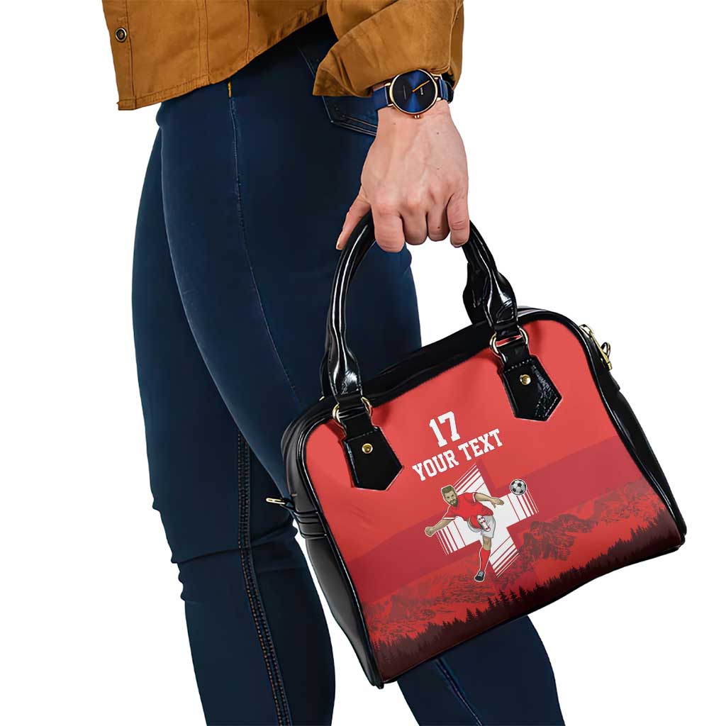 Custom Switzerland Football Shoulder Handbag Hopp Schwiiz! LT17