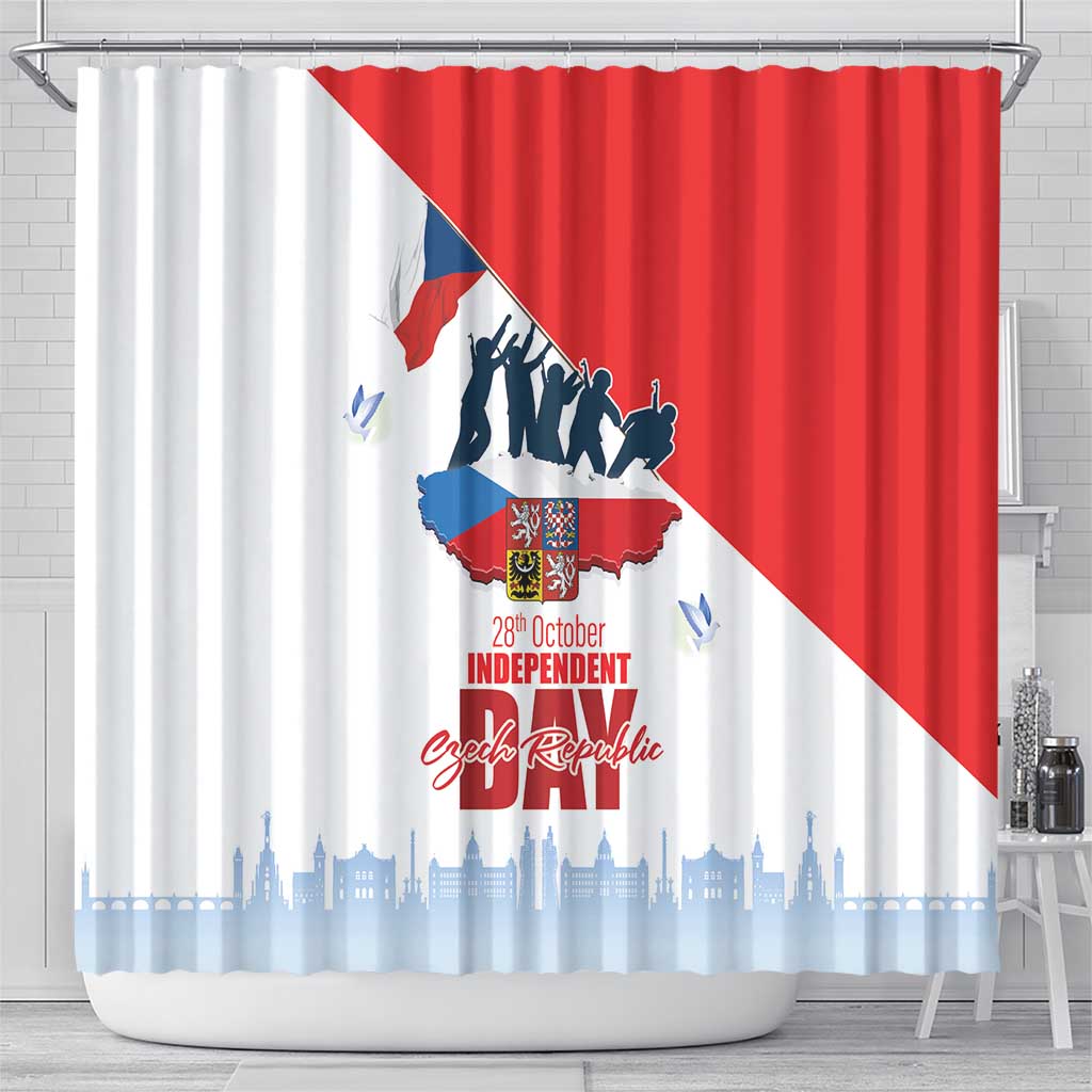 Den Vzniku Samostatneho Ceskoslovenskeho Statu Shower Curtain Czech Republic Independence day LT17