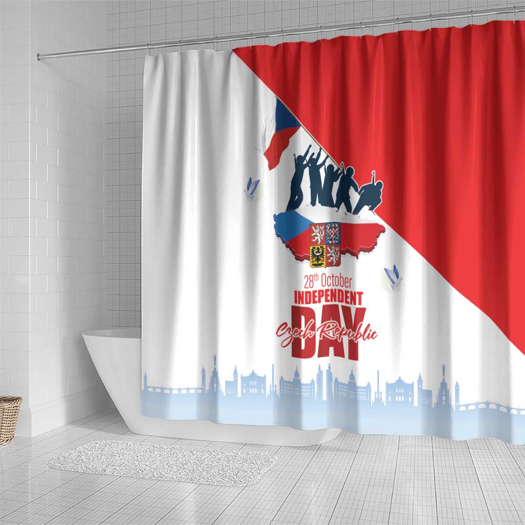 Den Vzniku Samostatneho Ceskoslovenskeho Statu Shower Curtain Czech Republic Independence day LT17