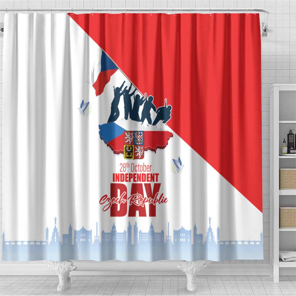 Den Vzniku Samostatneho Ceskoslovenskeho Statu Shower Curtain Czech Republic Independence day LT17