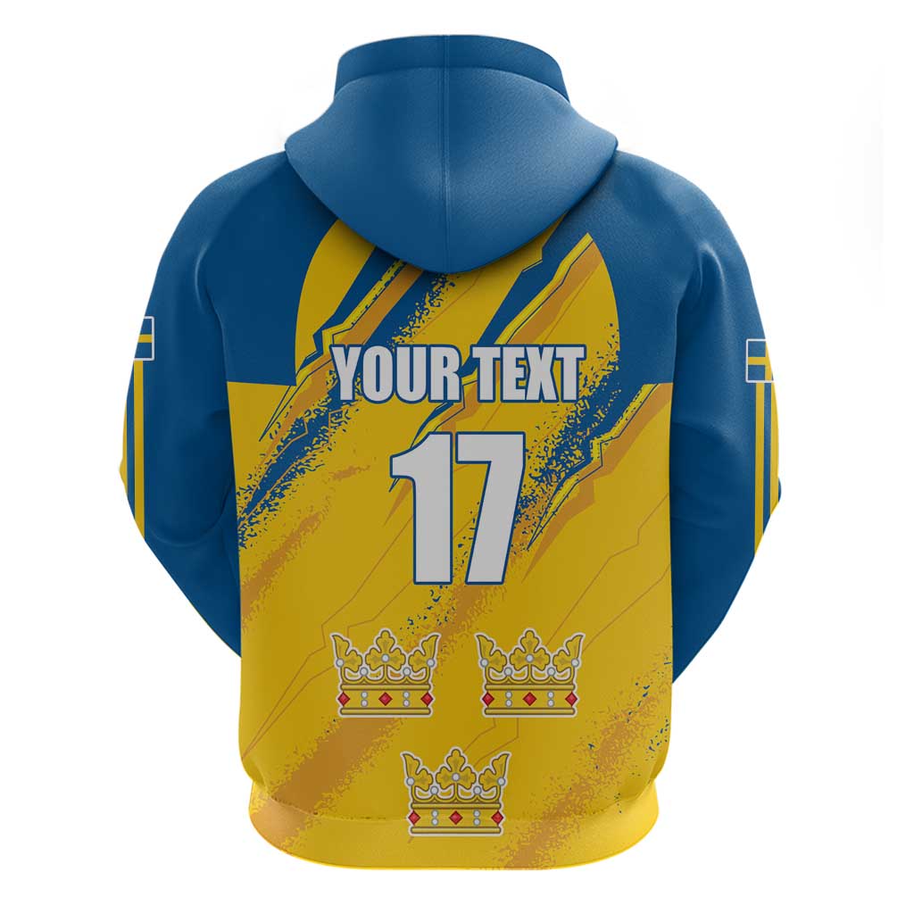 Custom Sweden Football Hoodie Sporty Style LT17
