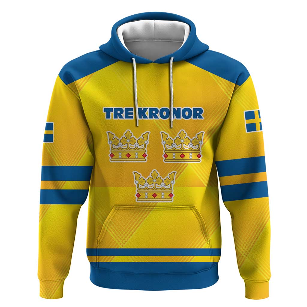 Personalized Sweden Ice Hockey Hoodie Sporty Style LT17