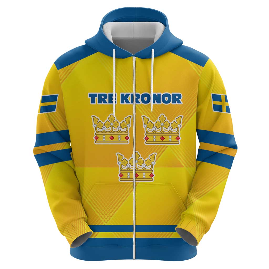 Personalized Sweden Ice Hockey Hoodie Sporty Style LT17