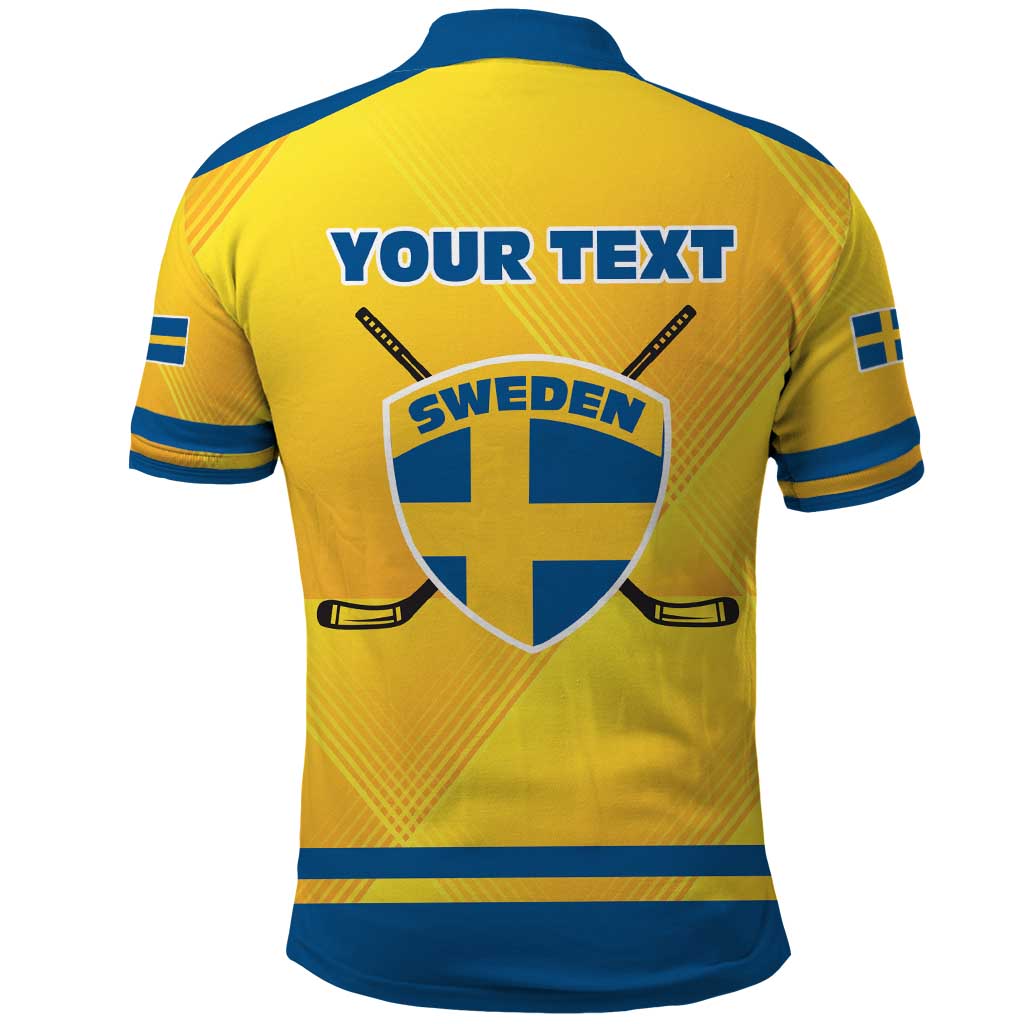 Personalized Sweden Ice Hockey Polo Shirt Sporty Style LT17