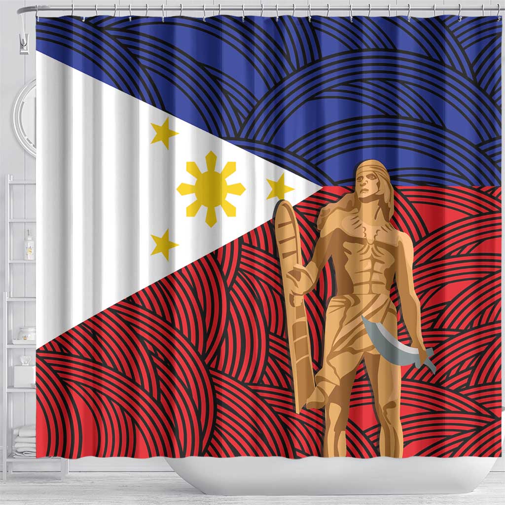 Philippines National Flag Day 28 May Shower Curtain Lapu-Lapu King LT17