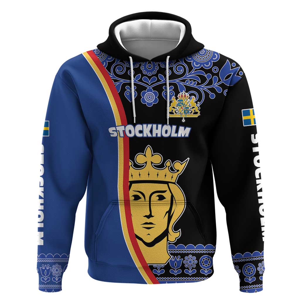 Kingdom of Sweden Stockholm County Hoodie Sweden Coat of arms of Stockholm LT17