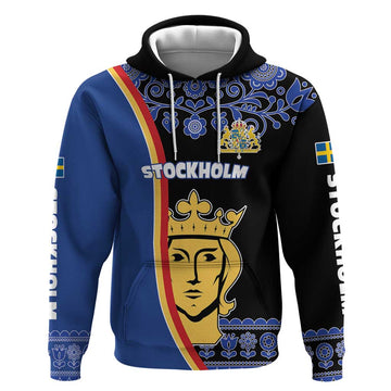 Kingdom of Sweden Stockholm County Hoodie Sweden Coat of arms of Stockholm LT17
