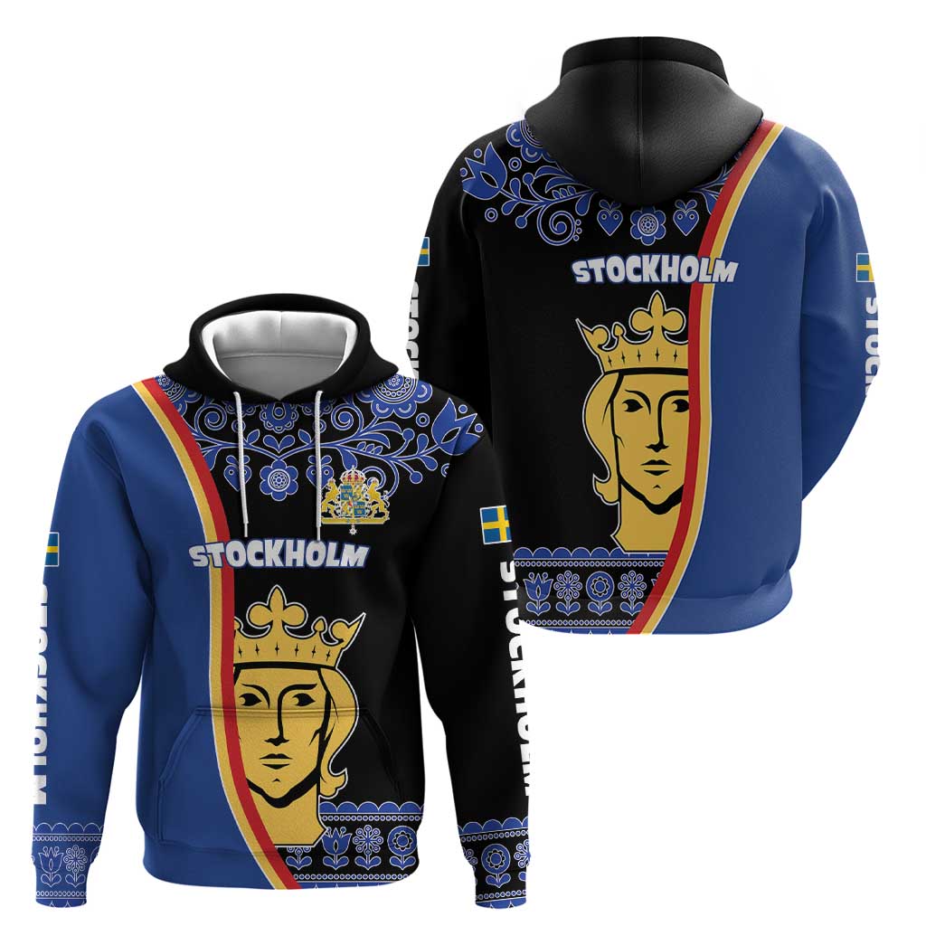 Kingdom of Sweden Stockholm County Hoodie Sweden Coat of arms of Stockholm LT17