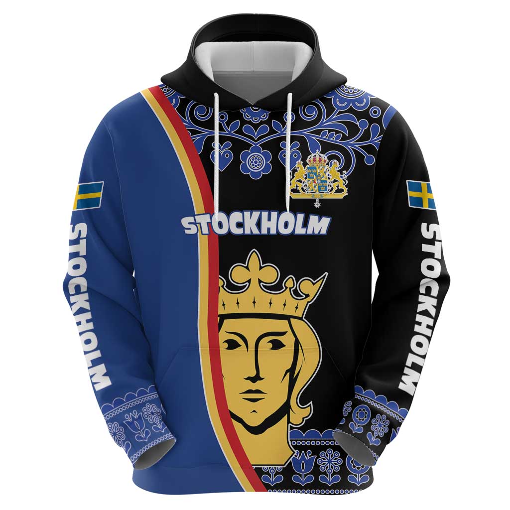 Kingdom of Sweden Stockholm County Hoodie Sweden Coat of arms of Stockholm LT17