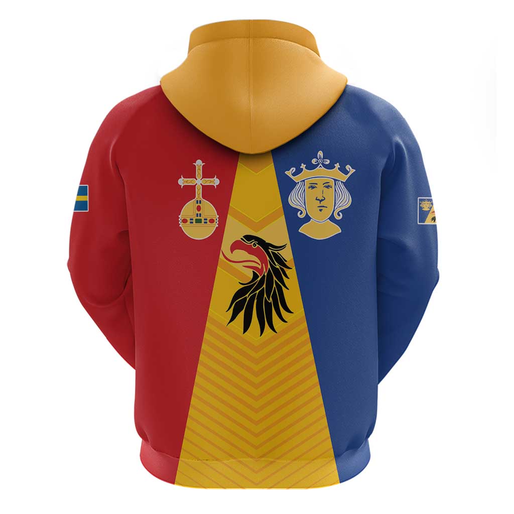 Kingdom of Sweden Stockholm County Hoodie Flag Style LT17