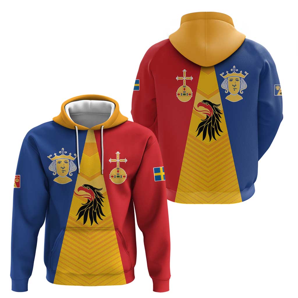 Kingdom of Sweden Stockholm County Hoodie Flag Style LT17