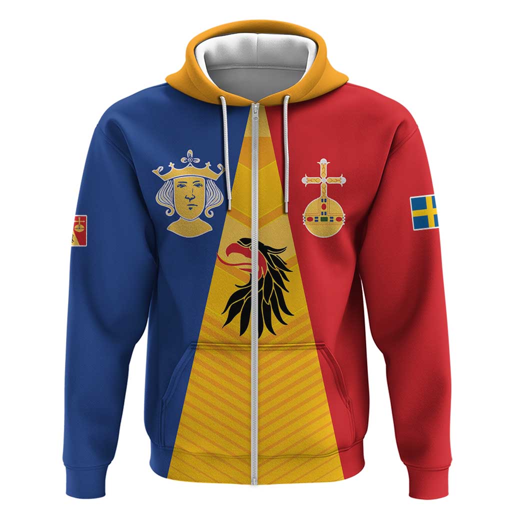 Kingdom of Sweden Stockholm County Hoodie Flag Style LT17