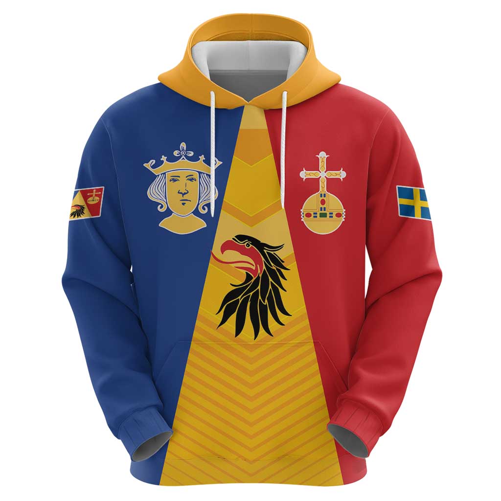 Kingdom of Sweden Stockholm County Hoodie Flag Style LT17