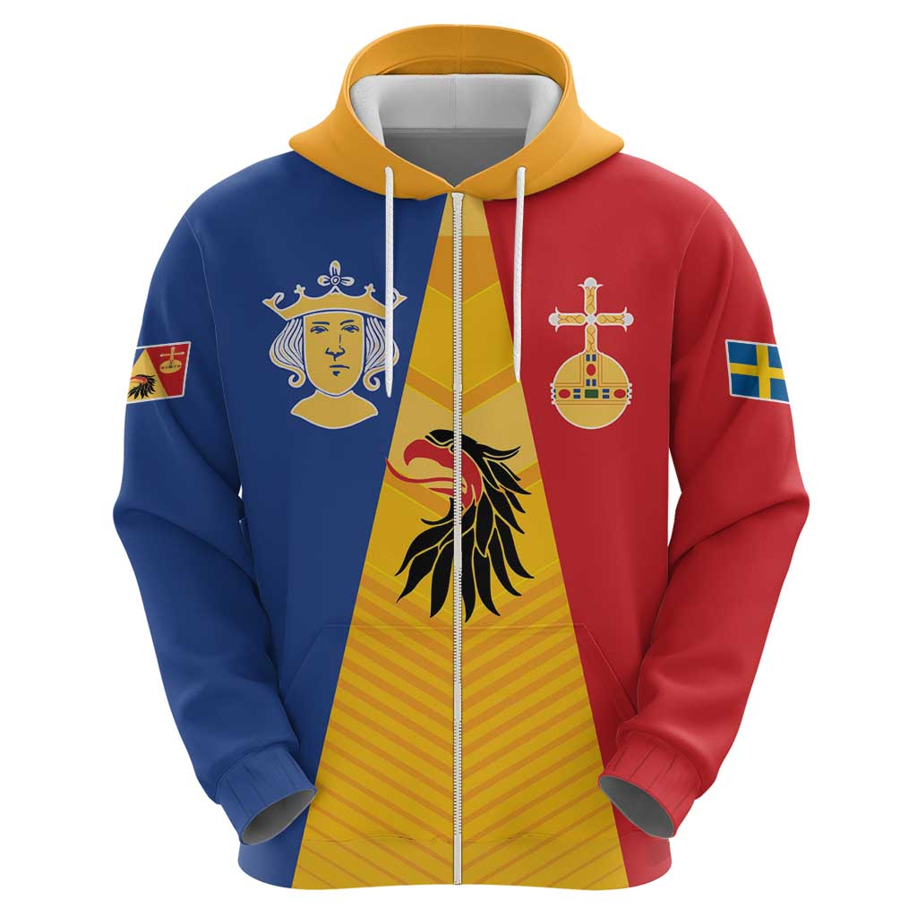 Kingdom of Sweden Stockholm County Hoodie Flag Style LT17