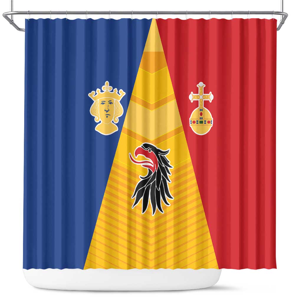 Kingdom of Sweden Stockholm County Shower Curtain Flag Style LT17