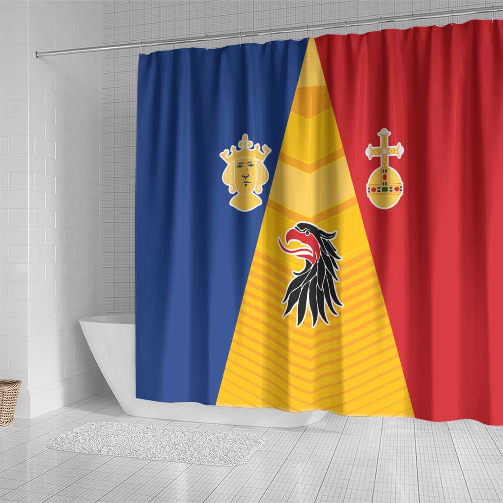Kingdom of Sweden Stockholm County Shower Curtain Flag Style LT17