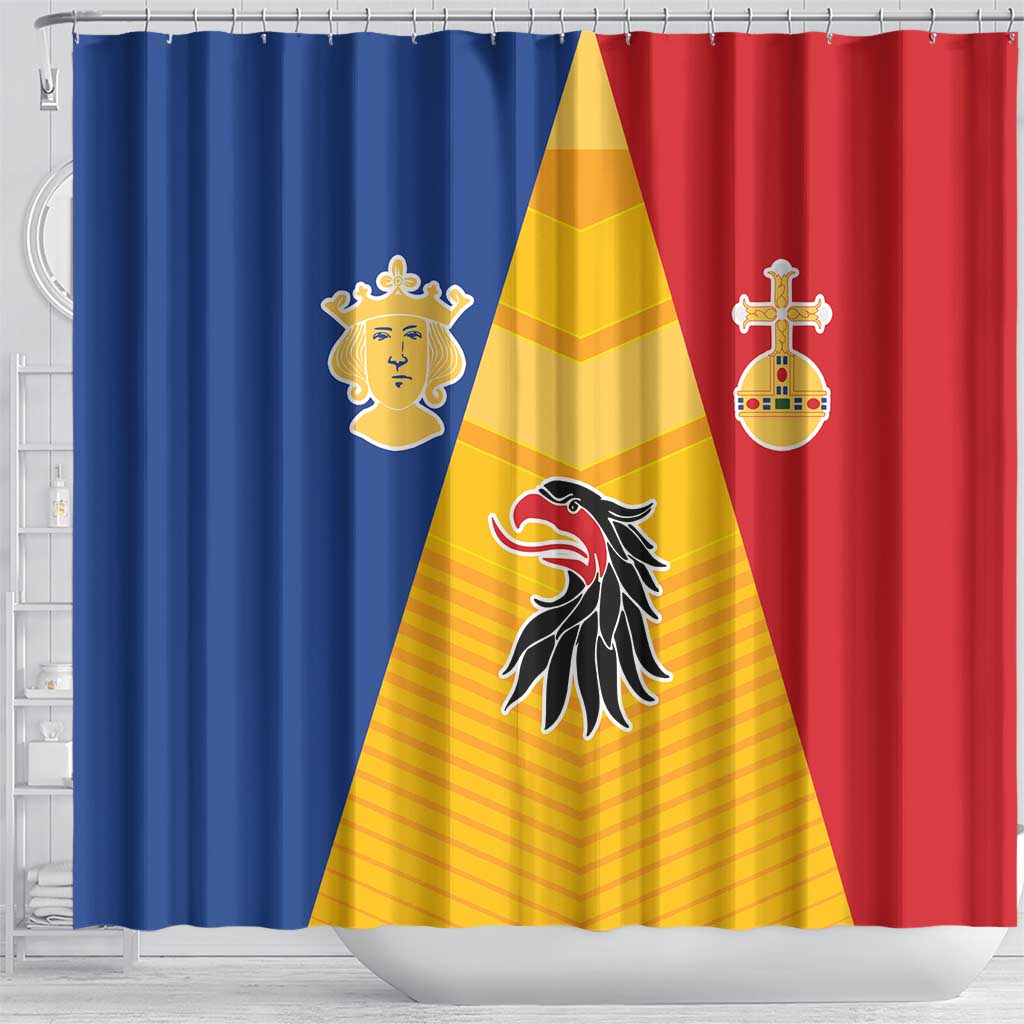 Kingdom of Sweden Stockholm County Shower Curtain Flag Style LT17