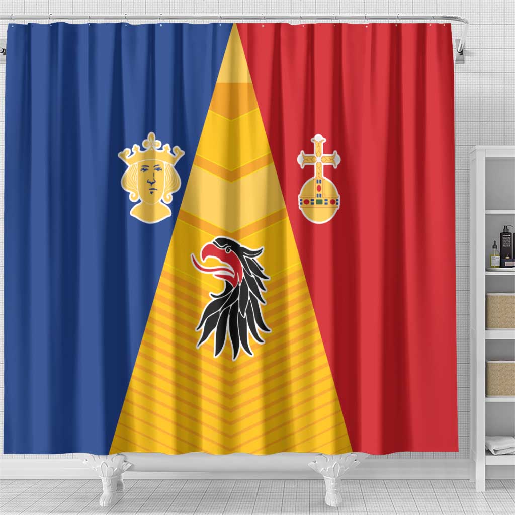 Kingdom of Sweden Stockholm County Shower Curtain Flag Style LT17
