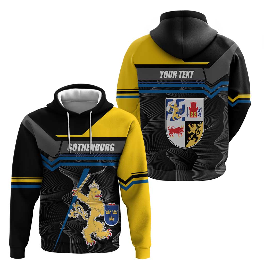 Personalized Kingdom of Sweden Gothenburg Hoodie Sweden Vastra Gotaland County LT17