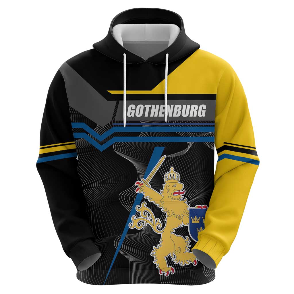 Personalized Kingdom of Sweden Gothenburg Hoodie Sweden Vastra Gotaland County LT17