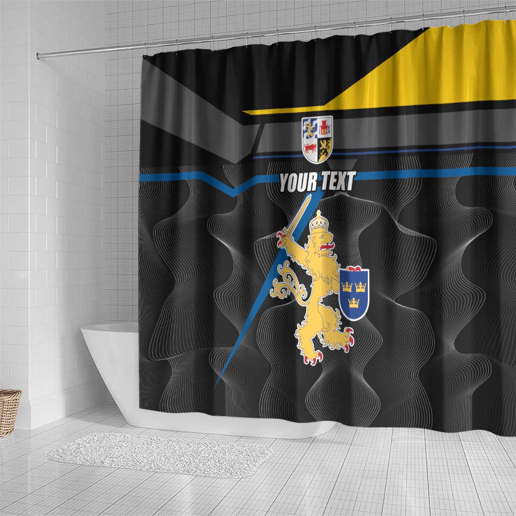 Personalized Kingdom of Sweden Gothenburg Shower Curtain Sweden Vastra Gotaland County LT17