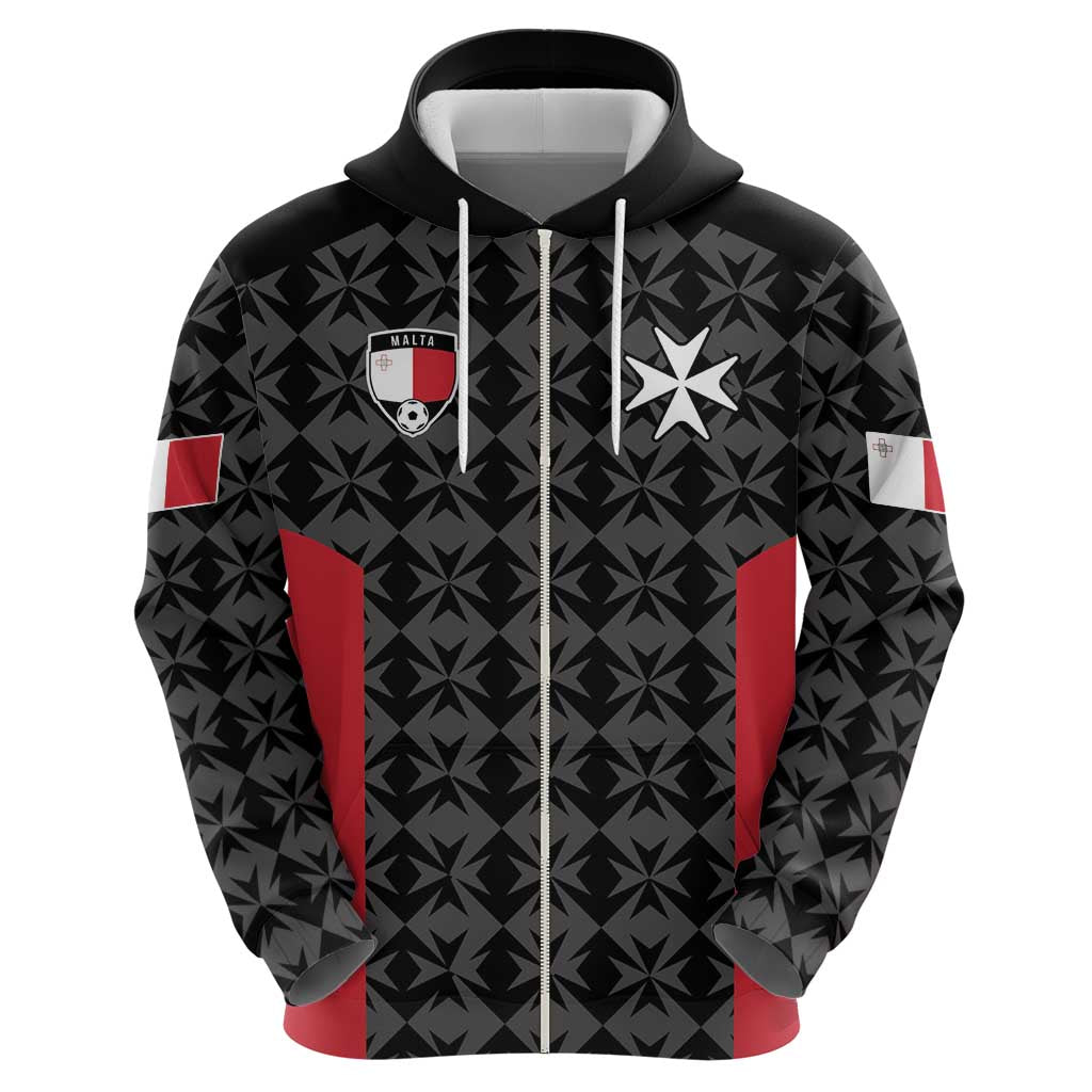 Custom Malta Football Jersey Go Champions Hoodie Black Style LT17