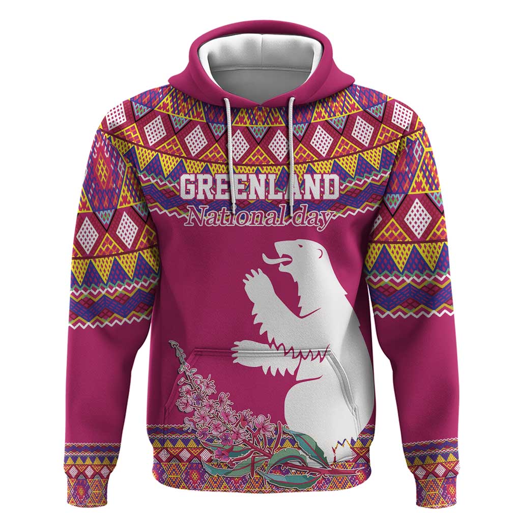 Greenland National Day Hoodie Inuit Kalaallisuut style LT17
