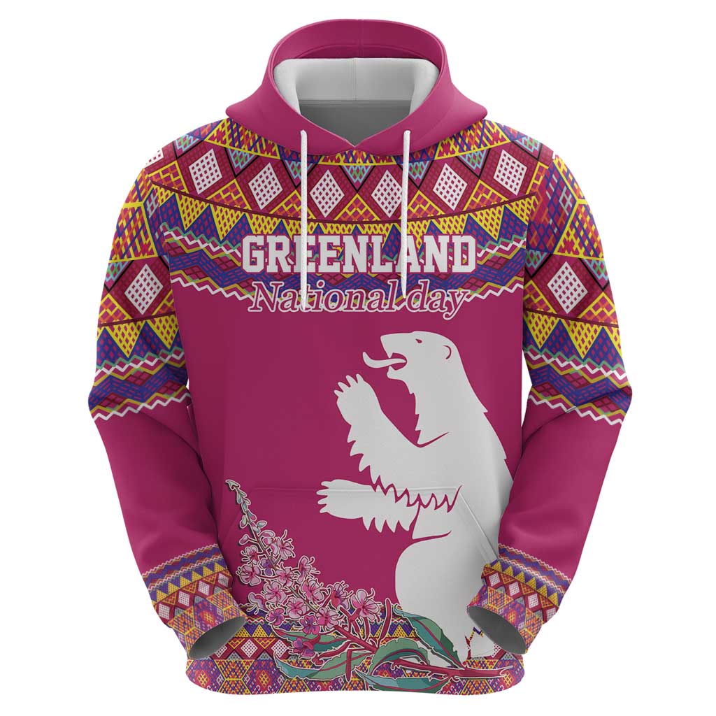 Greenland National Day Hoodie Inuit Kalaallisuut style LT17