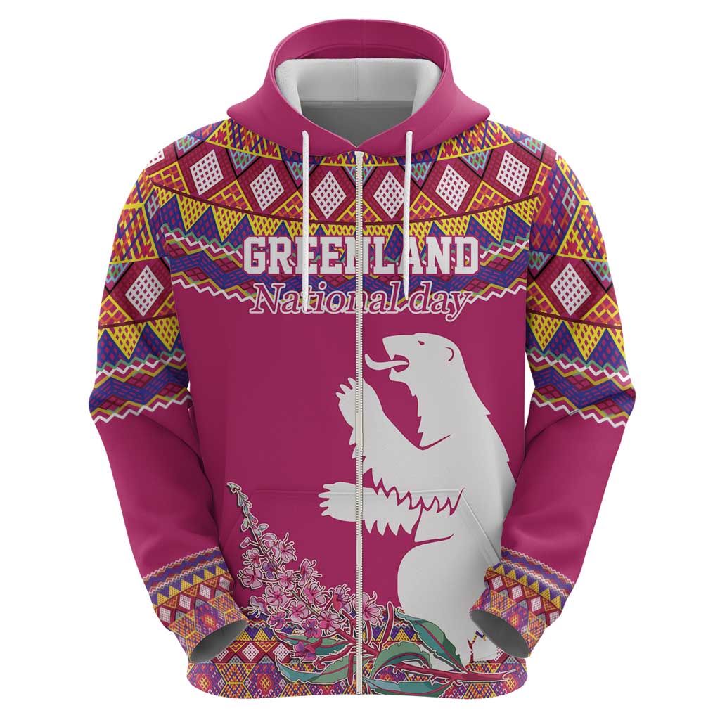 Greenland National Day Hoodie Inuit Kalaallisuut style LT17
