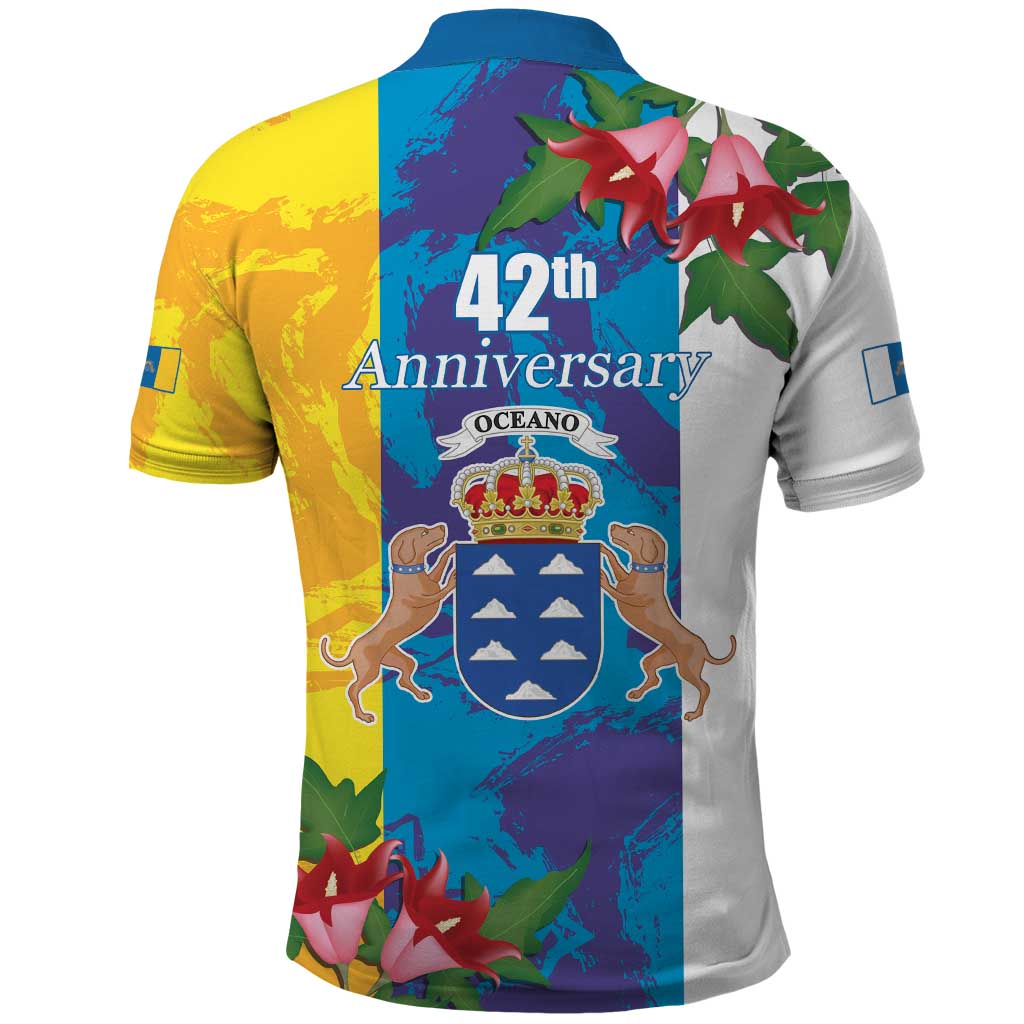 Canary Islands Dia de Canarias Polo Shirt 42th Anniversary LT17