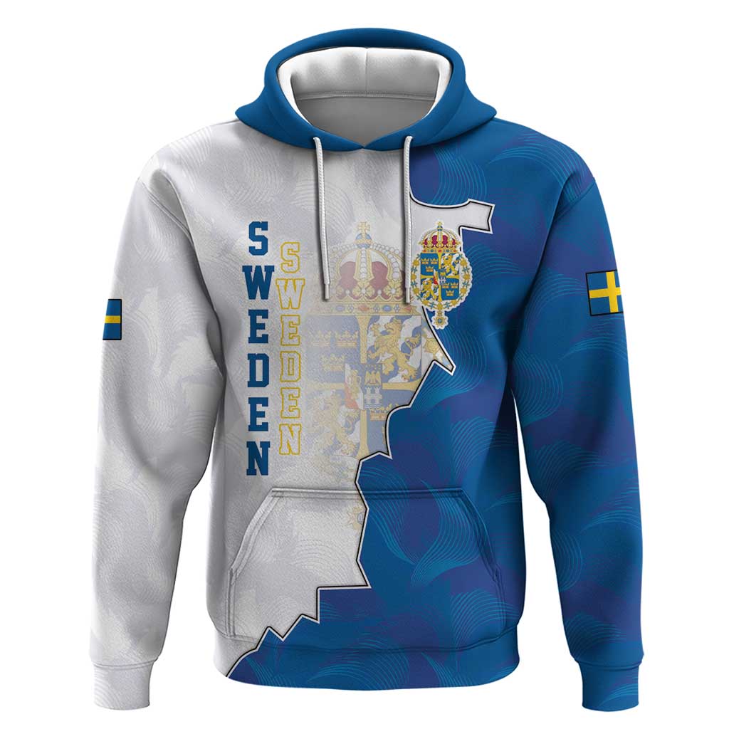 Personalized Kingdom of Sweden Coat of arms Hoodie LT17
