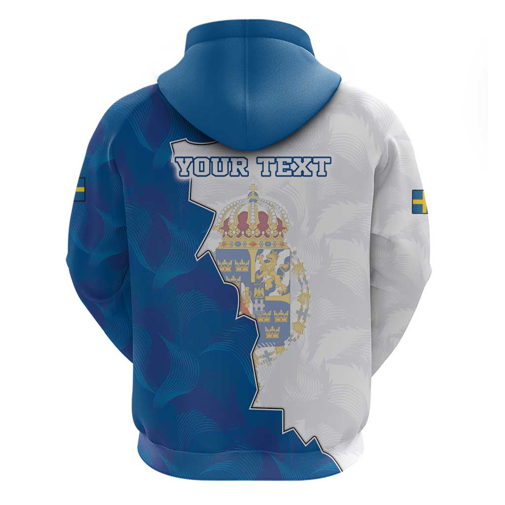 Personalized Kingdom of Sweden Coat of arms Hoodie LT17