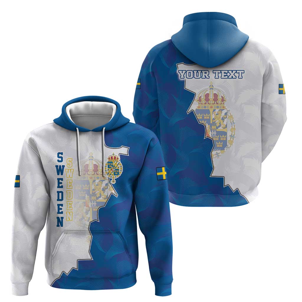 Personalized Kingdom of Sweden Coat of arms Hoodie LT17