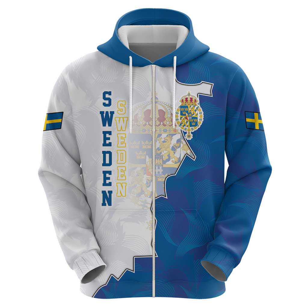 Personalized Kingdom of Sweden Coat of arms Hoodie LT17